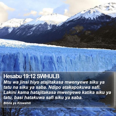 Hesabu 19:12 SWHULB Bible Verse Image