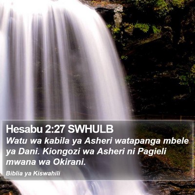 Hesabu 2:27 SWHULB Bible Verse Image