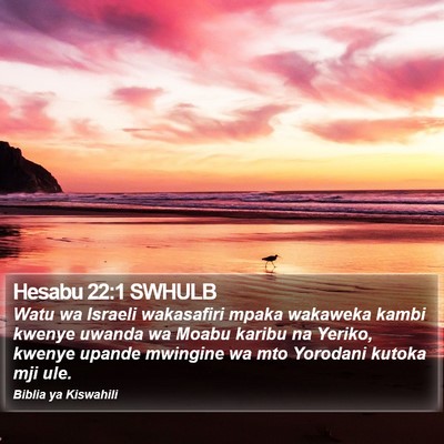 Hesabu 22:1 SWHULB Bible Verse Image