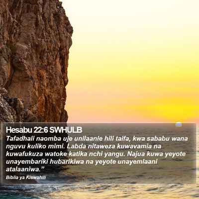 Hesabu 22:6 SWHULB Bible Verse Image