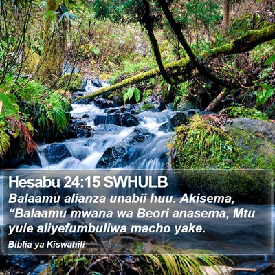 Hesabu 24:15 SWHULB Bible Verse Image