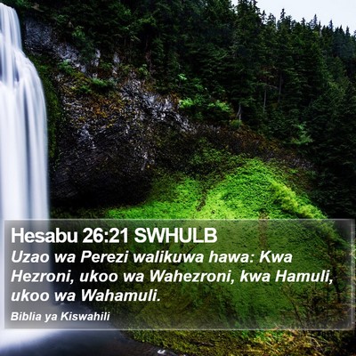 Hesabu 26:21 SWHULB Bible Verse Image