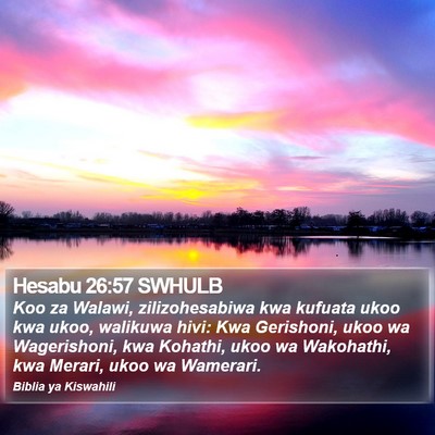 Hesabu 26:57 SWHULB Bible Verse Image
