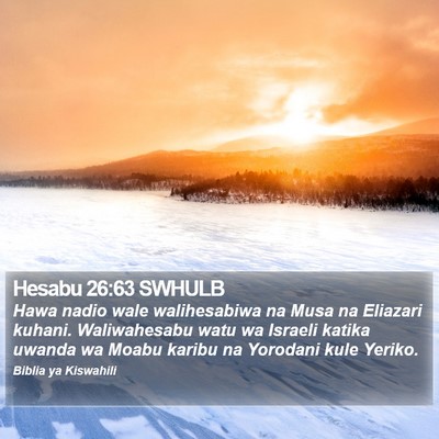 Hesabu 26:63 SWHULB Bible Verse Image