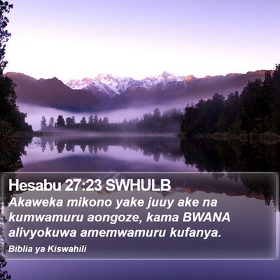 Hesabu 27:23 SWHULB Bible Verse Image