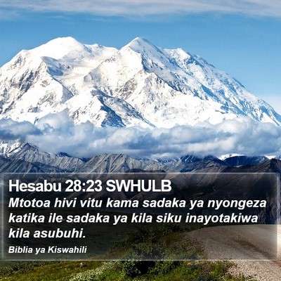 Hesabu 28:23 SWHULB Bible Verse Image