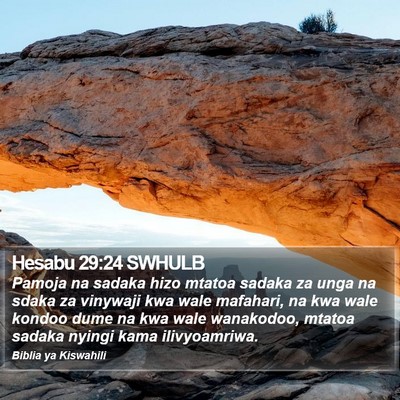 Hesabu 29:24 SWHULB Bible Verse Image