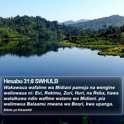 Hesabu 31:8 SWHULB Bible Verse Image