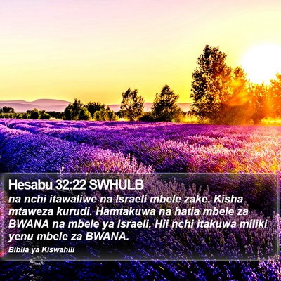 Hesabu 32:22 SWHULB Bible Verse Image