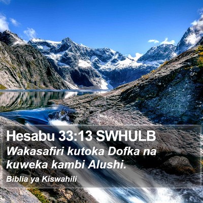 Hesabu 33:13 SWHULB Bible Verse Image