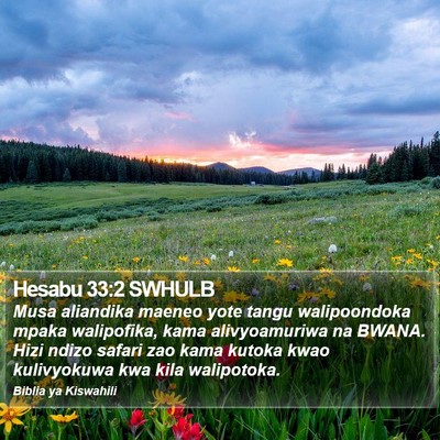 Hesabu 33:2 SWHULB Bible Verse Image