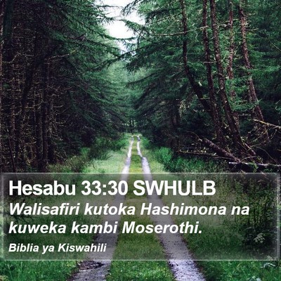 Hesabu 33:30 SWHULB Bible Verse Image