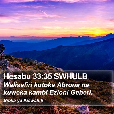 Hesabu 33:35 SWHULB Bible Verse Image