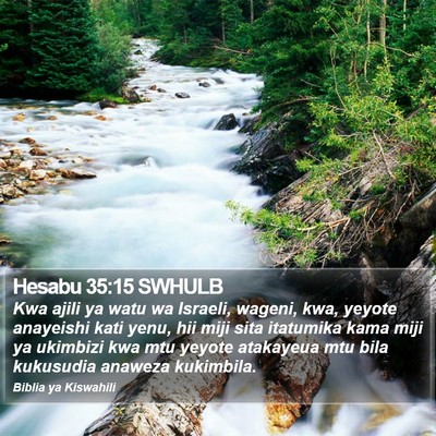 Hesabu 35:15 SWHULB Bible Verse Image