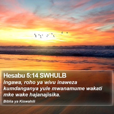 Hesabu 5:14 SWHULB Bible Verse Image