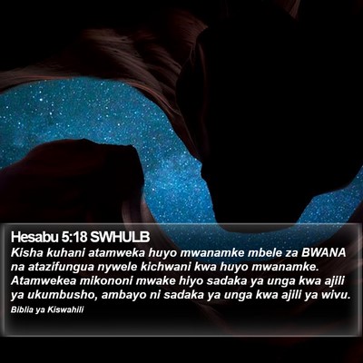 Hesabu 5:18 SWHULB Bible Verse Image