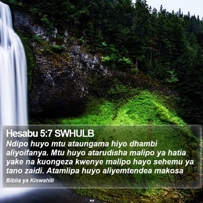 Hesabu 5:7 SWHULB Bible Verse Image