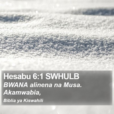 Hesabu 6:1 SWHULB Bible Verse Image
