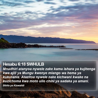 Hesabu 6:18 SWHULB Bible Verse Image