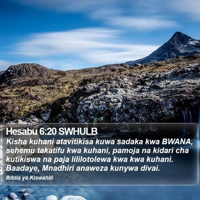 Hesabu 6:20 SWHULB Bible Verse Image