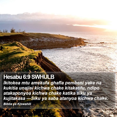 Hesabu 6:9 SWHULB Bible Verse Image