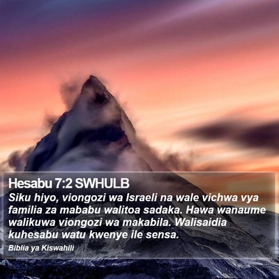 Hesabu 7:2 SWHULB Bible Verse Image