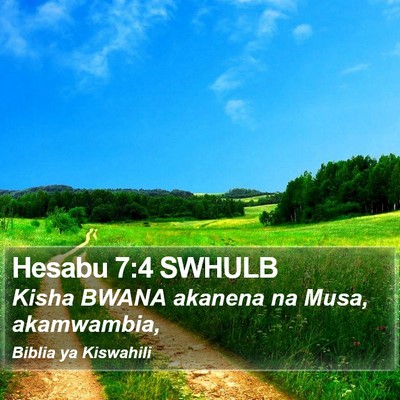 Hesabu 7:4 SWHULB Bible Verse Image