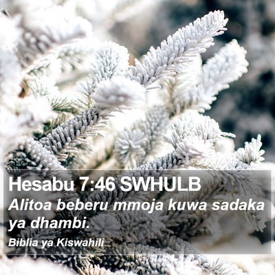 Hesabu 7:46 SWHULB Bible Verse Image