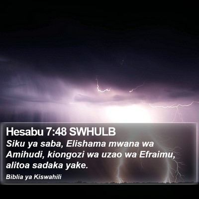 Hesabu 7:48 SWHULB Bible Verse Image