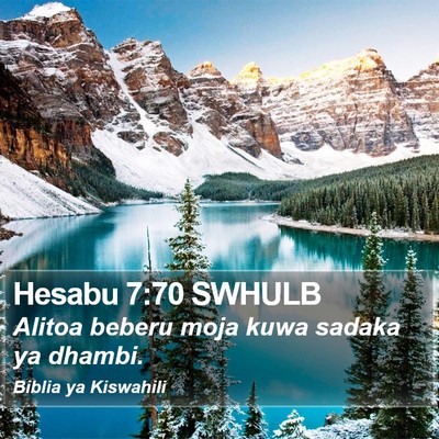 Hesabu 7:70 SWHULB Bible Verse Image