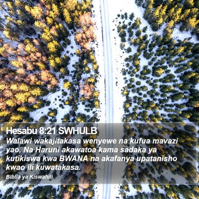 Hesabu 8:21 SWHULB Bible Verse Image