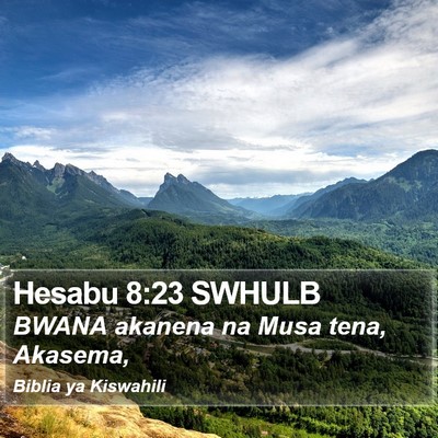 Hesabu 8:23 SWHULB Bible Verse Image