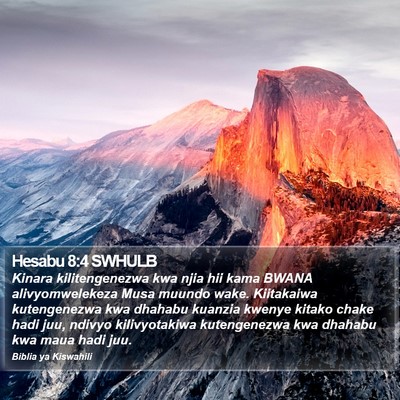 Hesabu 8:4 SWHULB Bible Verse Image