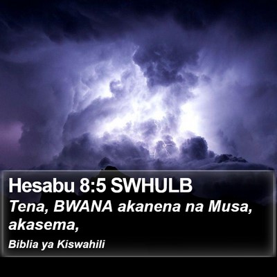 Hesabu 8:5 SWHULB Bible Verse Image