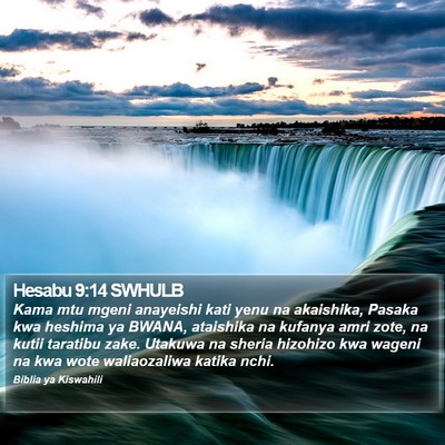Hesabu 9:14 SWHULB Bible Verse Image