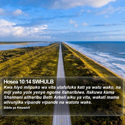 Hosea 10:14 SWHULB Bible Verse Image