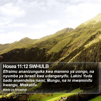 Hosea 11:12 SWHULB Bible Verse Image