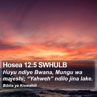 Hosea 12:5 SWHULB Bible Verse Image