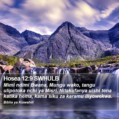 Hosea 12:9 SWHULB Bible Verse Image