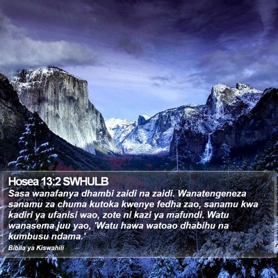 Hosea 13:2 SWHULB Bible Verse Image