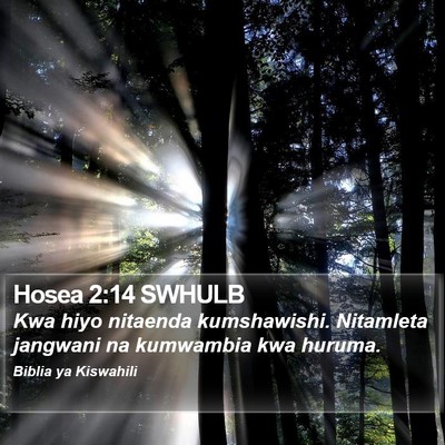 Hosea 2:14 SWHULB Bible Verse Image