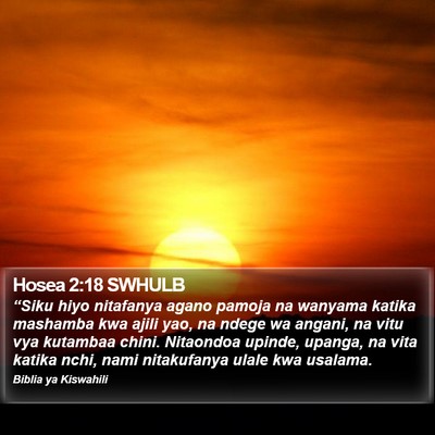 Hosea 2:18 SWHULB Bible Verse Image