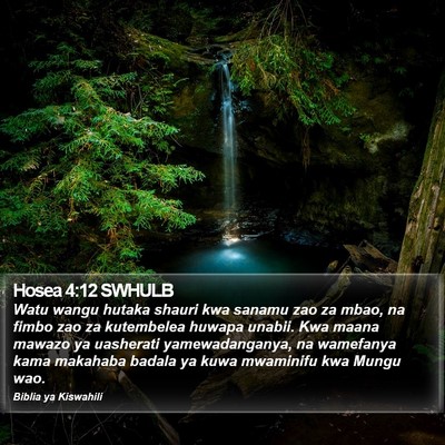 Hosea 4:12 SWHULB Bible Verse Image