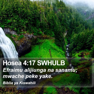 Hosea 4:17 SWHULB Bible Verse Image