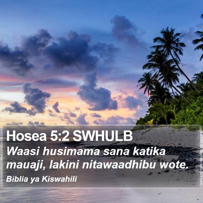 Hosea 5:2 SWHULB Bible Verse Image