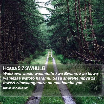 Hosea 5:7 SWHULB Bible Verse Image