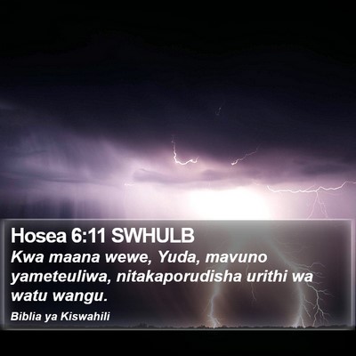 Hosea 6:11 SWHULB Bible Verse Image