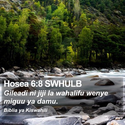 Hosea 6:8 SWHULB Bible Verse Image