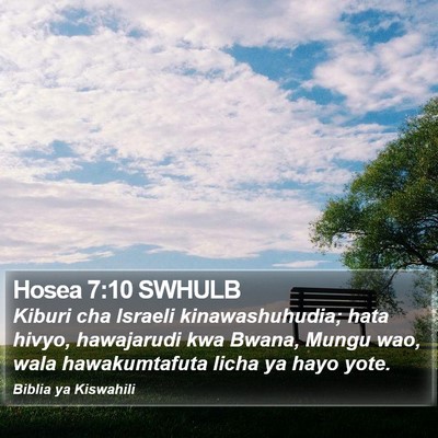 Hosea 7:10 SWHULB Bible Verse Image
