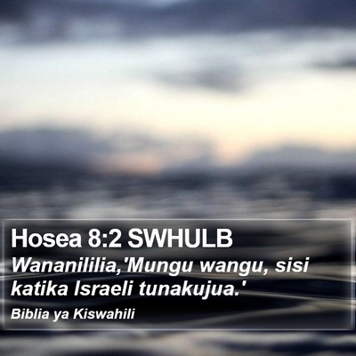 Hosea 8:2 SWHULB Bible Verse Image